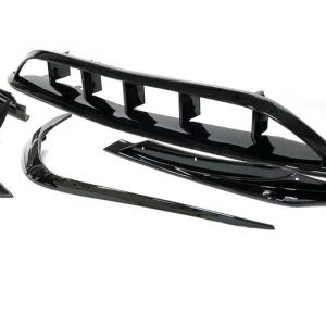 Spoiler Delantero Mercedes W176 16-18 Look AMG A45 Negro Brillante