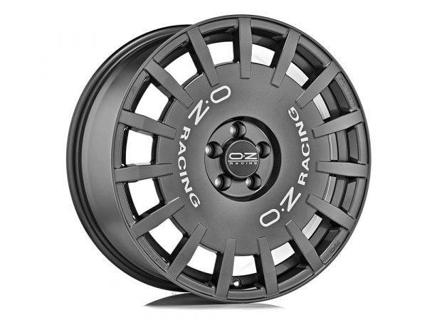 Llantas OZ Rally racing Dark Graphite Silver Lettering