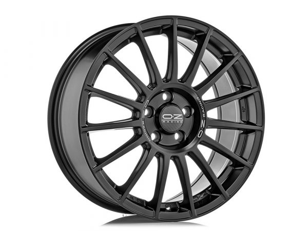 Llantas OZ Superturismo LM Matt Black Silver Lettering