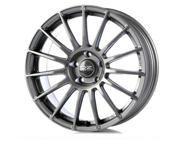 Llantas OZ Superturismo LM Matt Graphite Silver Lettering