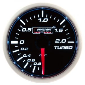 Reloj Presión Turbo (Boost) PROSPORT Performance Line BLANCO/ AZUL